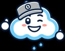 Storm Sprinklers cloud mascot with a friendly wink