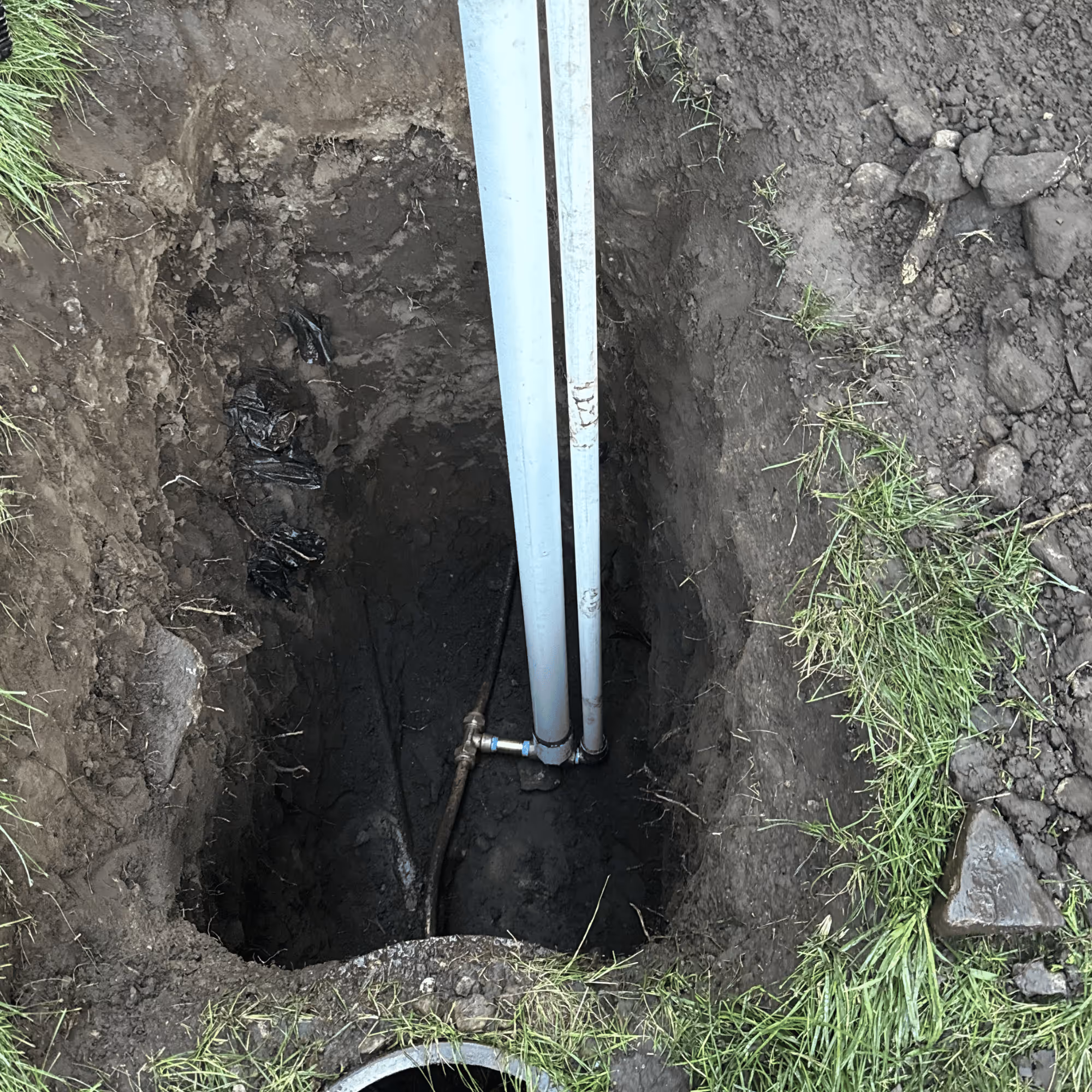 Completed stop and waste valve replacement with new brass shutoff on an Orem, Utah sprinkler system