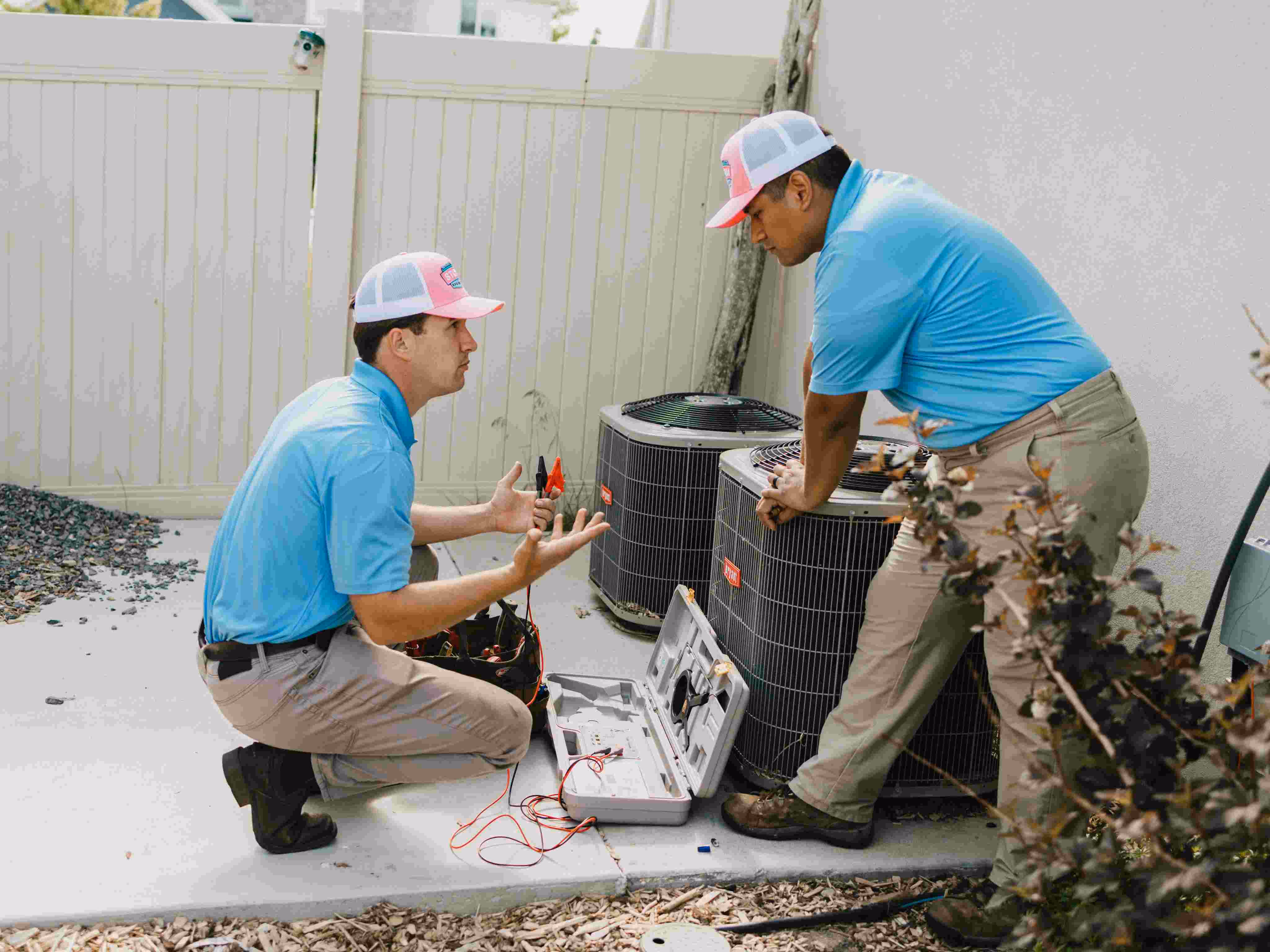 Irrigation field manager supervising sprinkler repair technicians in Utah